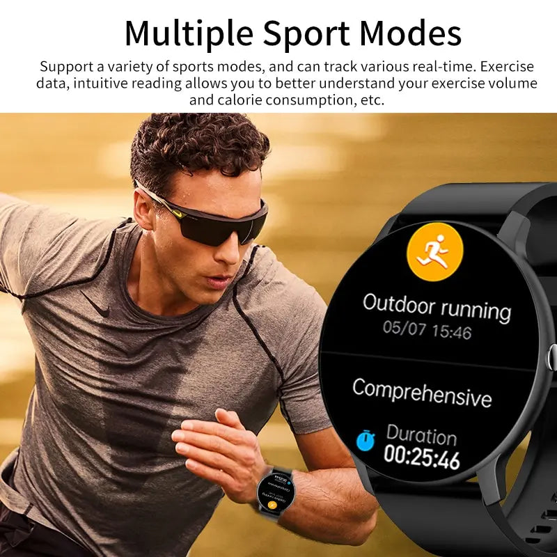 Smart Watch Masculino e Feminino Full Touch Screen Sport Fitness Watch Man IP67 Waterproof Bluetooth For Android IOS